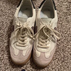 Dolce Vita Cream and Tan Athletic Shoes